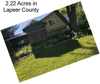 2.22 Acres in Lapeer County
