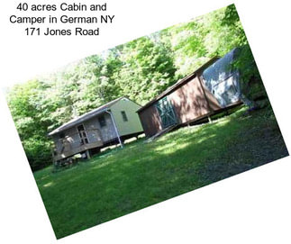40 acres Cabin and Camper in German NY 171 Jones Road