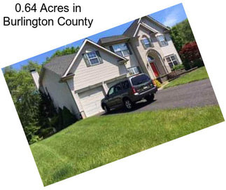 0.64 Acres in Burlington County