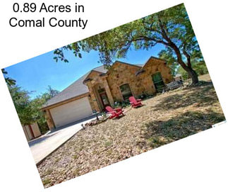 0.89 Acres in Comal County