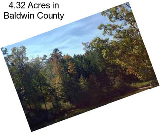 4.32 Acres in Baldwin County