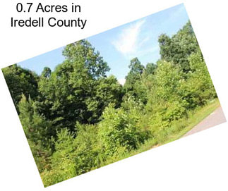 0.7 Acres in Iredell County