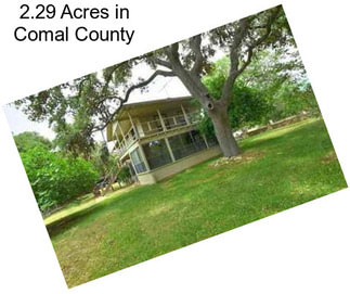 2.29 Acres in Comal County