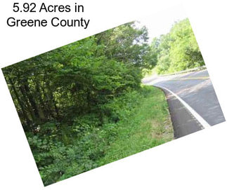 5.92 Acres in Greene County