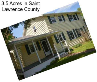 3.5 Acres in Saint Lawrence County