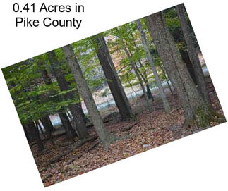 0.41 Acres in Pike County