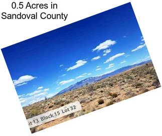 0.5 Acres in Sandoval County