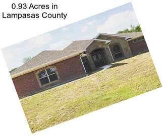 0.93 Acres in Lampasas County