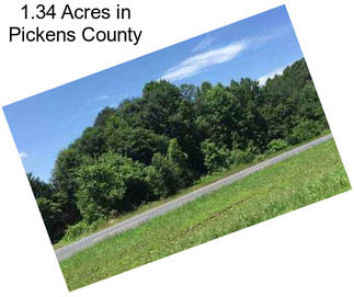1.34 Acres in Pickens County