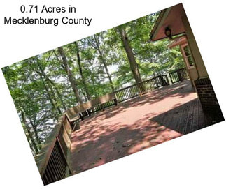 0.71 Acres in Mecklenburg County