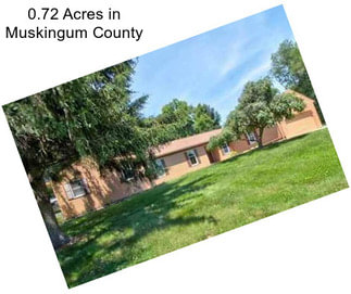 0.72 Acres in Muskingum County