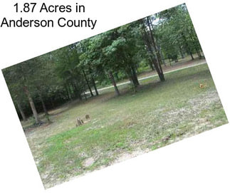 1.87 Acres in Anderson County