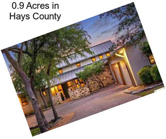 0.9 Acres in Hays County