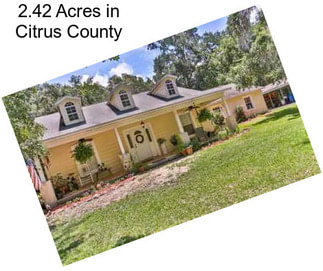 2.42 Acres in Citrus County