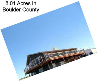 8.01 Acres in Boulder County