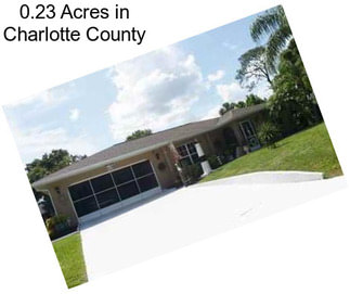 0.23 Acres in Charlotte County