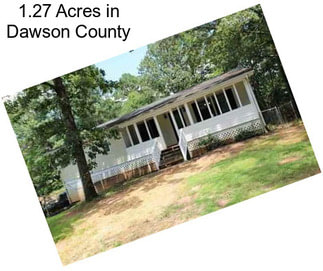 1.27 Acres in Dawson County