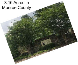 3.16 Acres in Monroe County