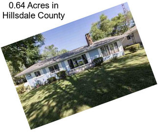 0.64 Acres in Hillsdale County