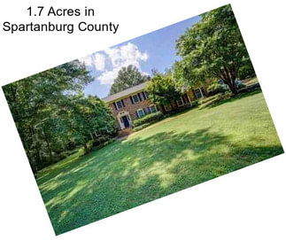 1.7 Acres in Spartanburg County