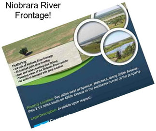 Niobrara River Frontage!