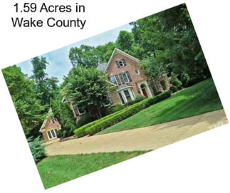 1.59 Acres in Wake County