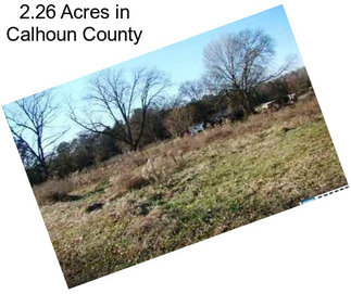 2.26 Acres in Calhoun County