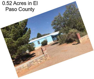 0.52 Acres in El Paso County