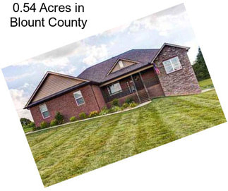 0.54 Acres in Blount County