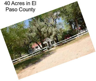 40 Acres in El Paso County