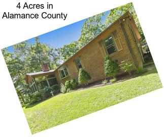 4 Acres in Alamance County
