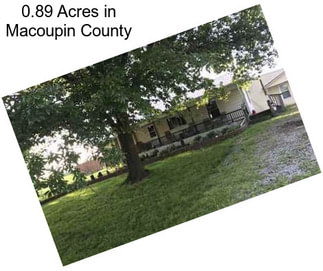 0.89 Acres in Macoupin County