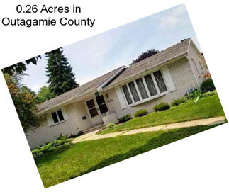 0.26 Acres in Outagamie County