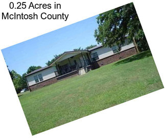 0.25 Acres in McIntosh County