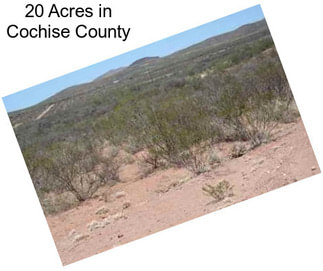 20 Acres in Cochise County