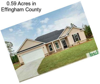 0.59 Acres in Effingham County