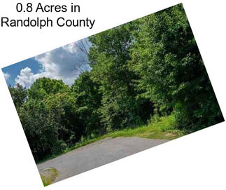 0.8 Acres in Randolph County