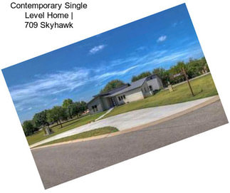 Contemporary Single Level Home | 709 Skyhawk