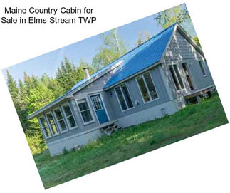 Maine Country Cabin for Sale in Elms Stream TWP