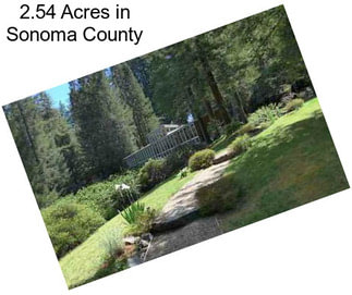 2.54 Acres in Sonoma County