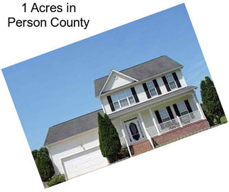 1 Acres in Person County