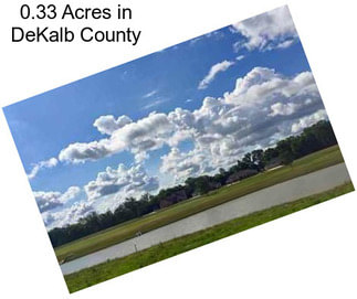 0.33 Acres in DeKalb County