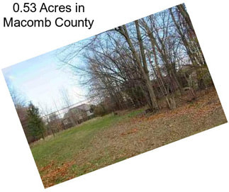 0.53 Acres in Macomb County