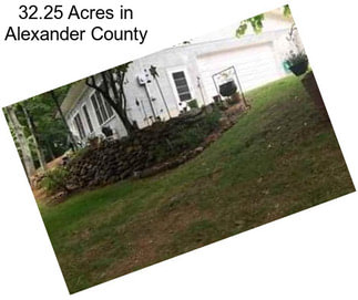 32.25 Acres in Alexander County