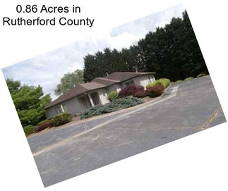 0.86 Acres in Rutherford County