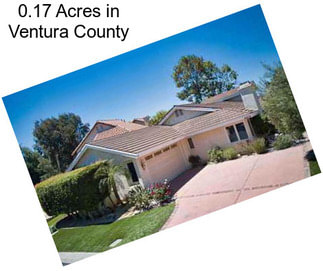 0.17 Acres in Ventura County