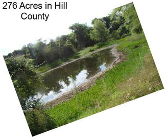 276 Acres in Hill County