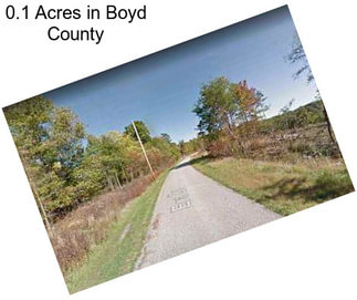 0.1 Acres in Boyd County