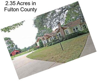 2.35 Acres in Fulton County