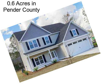 0.6 Acres in Pender County